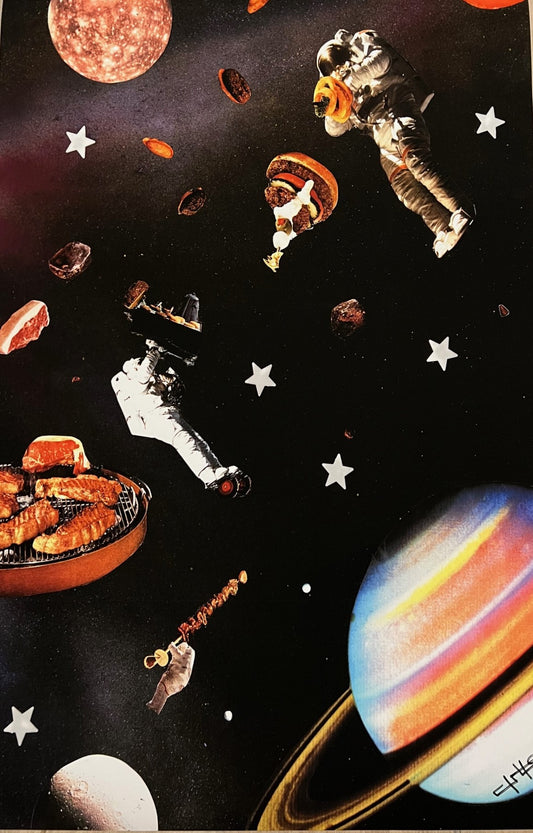 Spaceman BBQ -Gallery Print