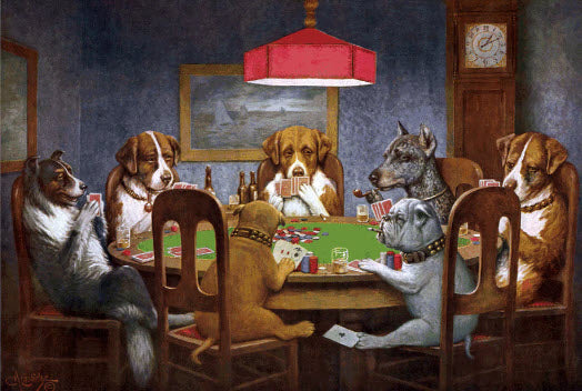 Dogs Playing Poker